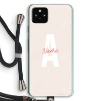 Strawberry Milkshake: Pixel 5a 5G Transparant Hoesje met koord