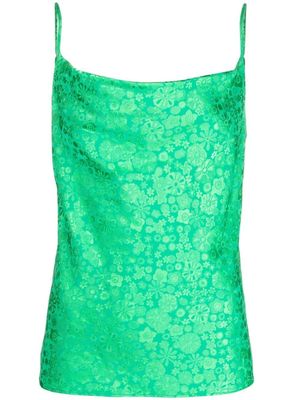 P.A.R.O.S.H. haut à fleurs - Vert