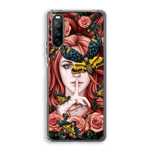 Lady Moth: Sony Xperia 10 III Transparant Hoesje