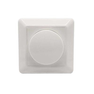 Afdekmateriaal met dimmerknop - Geschikt voor LED Dimmers - Incl. centraalplaat en raamwerk - Druk/draaischakelaar - Wit