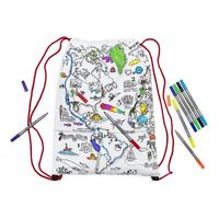 Tas Rugzak Wereld - World Map Backpack | Eat Sleep Doodle - thumbnail