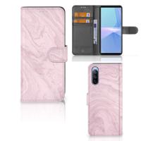 Sony Xperia 10 III | Bookcase | Marble Pink - Origineel Cadeau Vriendin