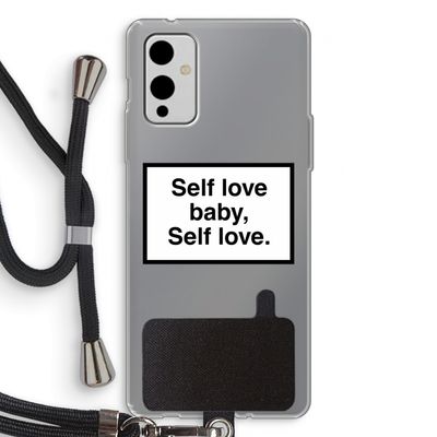 Self love: OnePlus 9 Transparant Hoesje met koord