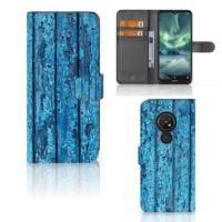 Nokia 7.2 | Nokia 6.2 | Book Style Case | Wood Blue