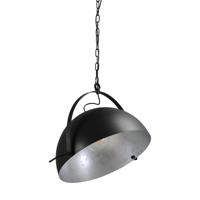 Masterlight Landelijke hanglamp Larino 50 zwart met oud zilver 2197-30-37-B-K