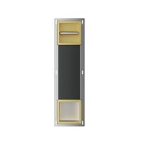 Toiletrolhouder set Xellanz Rocko | Zonderklep | Met reserverolhouder | Geborsteld messing