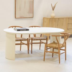 Eettafel Demy Ovaal Beige 180cm - Giga Meubel