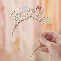 Diadeem It&apos;s my Birthday Pastel & Gold