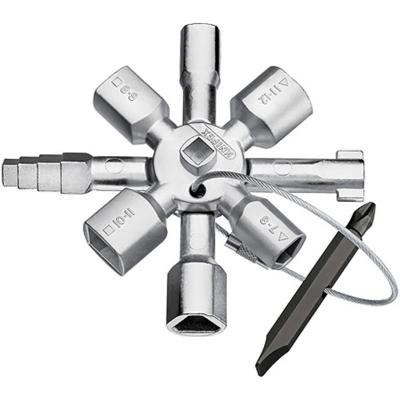 Knipex multifunctionele sleutel - TwinKey - 10 profielen - 2-delig + bit - 00 11 01