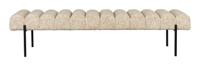 ZILT Eetkamerbank 'Krystal' 160cm, kleur Beige