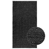 VidaXL Vloerkleed zizur binnen en buiten 80x150 cm jute look antraciet