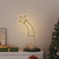 VidaXL Kerstverlichting vallende ster silhouet 80 leds warm wit