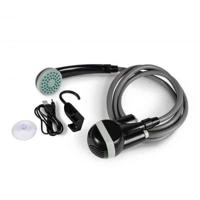 Elektrische douche - KAMPA - Power Douche - Oplaadbare batterij - 1,80 m slang - Zwart