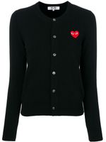 Comme Des Garçons Play cardigan à logo brodé - Noir - thumbnail