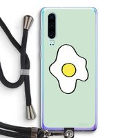 Spiegelei: Huawei P30 Transparant Hoesje met koord