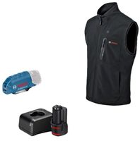 Bosch Blauw GHV 12 + 18V XA | Verwarmde bodywarmer | Maat M | Incl. accu & lader - 06188000G5