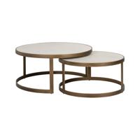 Richmond Ronde Salontafel 'Whitebone' Eiken, Set van 2 stuks Richmond Ronde Salontafel 'Whitebone' Eiken, Set van 2 stuks