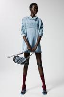 Kort sweatshirtjurk - BLUE - M