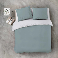 Dekbedovertrek Side Way Jade Wit Effen 200x200 Cm Byrklund - Dekbed-Discounter.nl