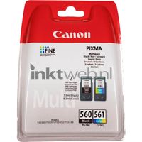 Canon PG-560 / CL-561 inktcartridge 2 stuk(s) Origineel Normaal rendement Zwart, Cyaan, Magenta, Geel - thumbnail