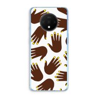 Hands dark: OnePlus 7T Transparant Hoesje Hands dark: OnePlus 7T Transparant Hoesje