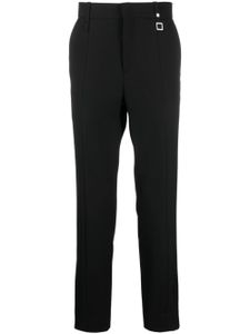 Wooyoungmi pantalon de costume en laine à taille mi-haute - Noir