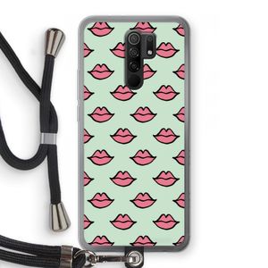 Lipjes: Xiaomi Redmi 9 Transparant Hoesje met koord