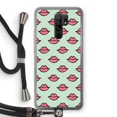 Lipjes: Xiaomi Redmi 9 Transparant Hoesje met koord