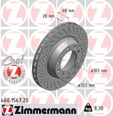 Remschijf Coat Z 460156720