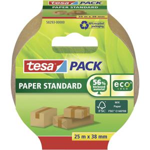 tesa STANDARD ecoLogo® 58293 Pakband Bruin (l x b) 25 m x 38 mm 1 stuk(s)