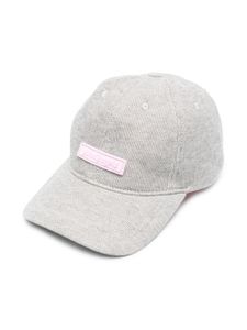 Palm Angels Kids casquette à effet métallisé - Gris