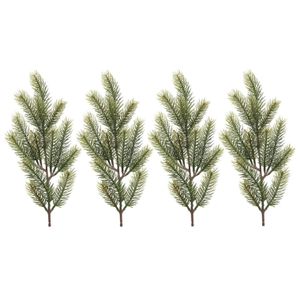 4x Groene kersttakken / dennentakjes 52 cm kerstversiering