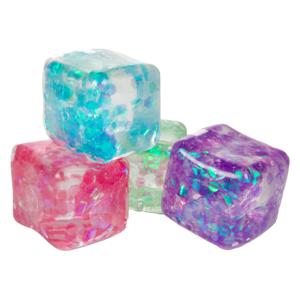 Toi-toys Fun glitter knijpkubus