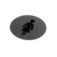 Pictogram rvs zelfkl.75mm dames