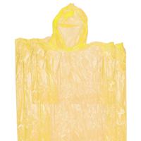 Wegwerp regen poncho voor kinderen geel - Regenponcho's