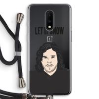 Let It Snow: OnePlus 7 Transparant Hoesje met koord