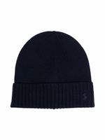 POLO RALPH LAUREN KIDS bonnet en laine à bords nervurés - Bleu