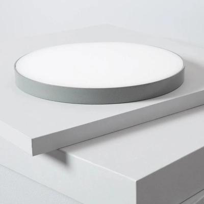 Plafondlamp rond badkamer of buiten LED & dimbaar &apos;Zora&apos; -Grijs