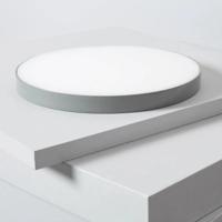 Plafondlamp rond badkamer of buiten LED & dimbaar &apos;Zora&apos; -Grijs