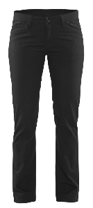 Blåkläder Dames chino 2-weg stretch 71651830 | Zwart | Maat 38 - 7330509774359