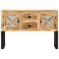 The Living Store Dressoir - Industriële stijl - Mangohout - 110x30x74 cm - 2 deuren en 2 lades