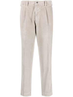 Dell'oglio pantalon fuselé en velours côtelé - Gris