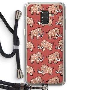 Mammoet: Samsung Galaxy A8 (2018) Transparant Hoesje met koord