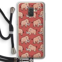Mammoet: Samsung Galaxy A8 (2018) Transparant Hoesje met koord