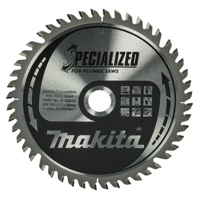 Makita Invalcirkelzaagblad voor hout | Specialized: Invalcirkelzaag | Ø 165mm Asgat 20mm 48T - B-33015
