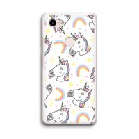 Rainbow Unicorn: Google Pixel 3 Transparant Hoesje