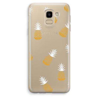 Ananasjes: Samsung Galaxy J6 (2018) Transparant Hoesje
