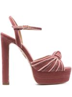 Aquazzura sandales Atelier Plateau 140 mm à plateforme - Rose - thumbnail