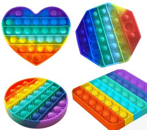 Pop it Fidget Toy Regenboog - Set met 4 varianten - Bekend van TikTok