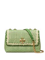 Tory Burch sac Kira en cuir tressé - Vert